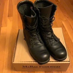 McRae 10” all leather Panama sole combat boot